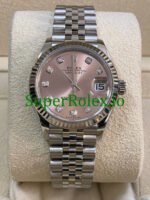 Rolex Datejust 31 Steel and White Gold Pink Diamond Dial Ref.278274 - Image 4