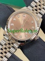 Rolex Datejust 31 Steel and White Gold Pink Diamond Dial Ref.278274 - Image 3