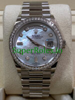 Rolex Day-Date 36MM White Gold Diamond Bezel Ref.128349RBR - Image 2