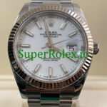 Rolex Datejust 41 Steel and White Gold Rolesor White Index Dial Ref.126334