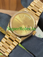 Rolex Day-Date 36MM Yellow Gold Champagne Index Dial Ref.18038 - Image 3