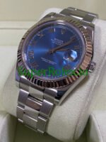 Rolex Datejust II 41 Steel Blue Roman Dial Ref.116334 - Image 4