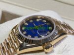 Rolex Lady-Datejust 26MM Yellow Gold Blue Vignette Diamond Dial Ref.69178 - Image 6