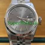 Super Replica Rolex Steel Grey Index Dial Datejust 36 Ref.1601