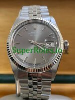 Super Replica Rolex Steel Grey Index Dial Datejust 36 Ref.1601