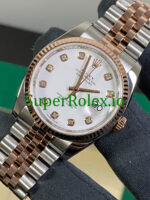 Rolex Datejust 36 Everose Gold White Diamond Dial Ref.116231 - Image 4
