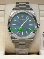 Rolex Milgauss 40MM Blue Dial Ref.116400GV – Green Crystal - Image 2