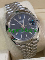 Rolex Datejust 41 Steel Blue Index Dial Ref.126300 - Image 4