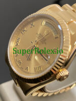 Rolex Day-Date 36MM Yellow Gold Champagne Roman Dial Ref.118238 - Image 5