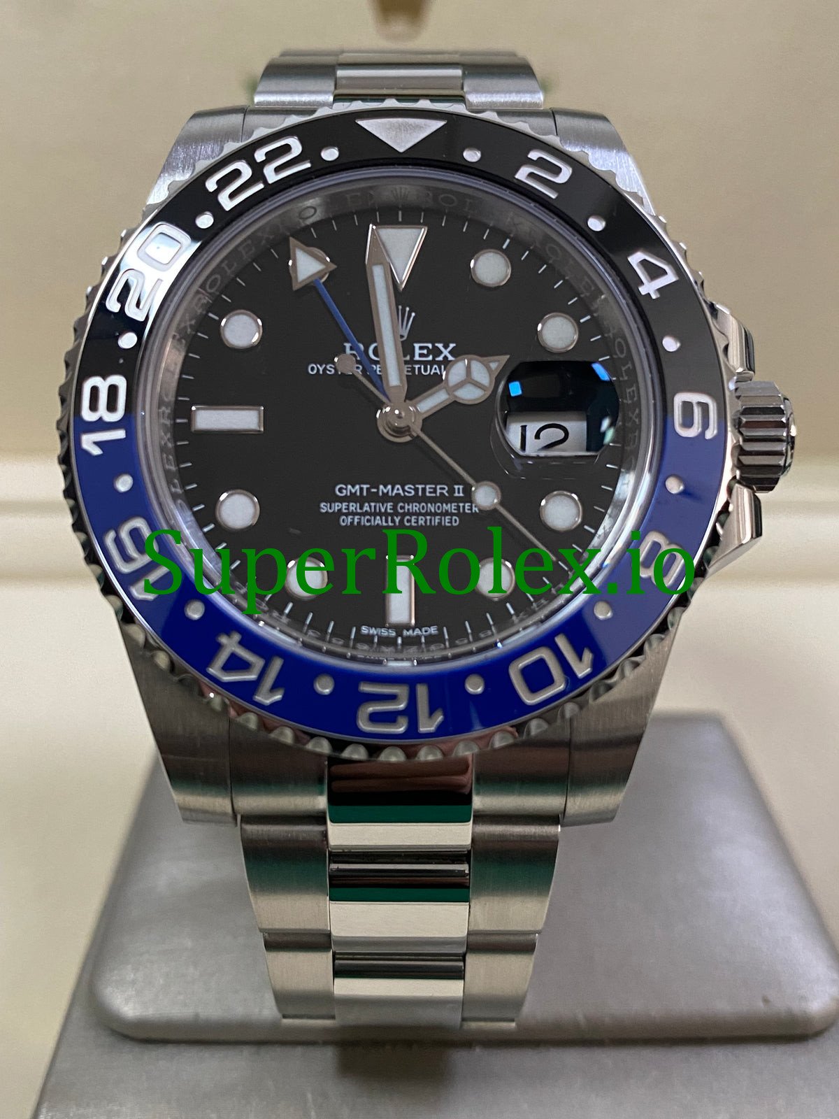 upl61a4s-2059 Rolex GMT-Master II 40mm Steel Oyster Ref.116710BLNR – Black Dial - Image 1