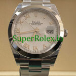 Rolex Datejust 41 Steel White Roman Dial Ref.126300