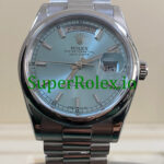 Rolex Platinum Day-Date 36 Ice Blue Dial Ref.118206