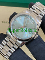 Rolex Platinum Day-Date 36 Ice Blue Dial Ref.118206 - Image 3