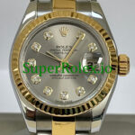 Rolex Lady-Datejust 26 Yellow Gold and Steel Diamond Dial Ref.179173