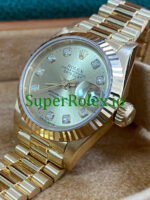 Rolex Lady-Datejust 26MM Champagne Diamond Dial Ref.69178 - Image 5