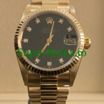 Rolex Datejust 31 Yellow Gold Black Diamond Dial Ref.68278