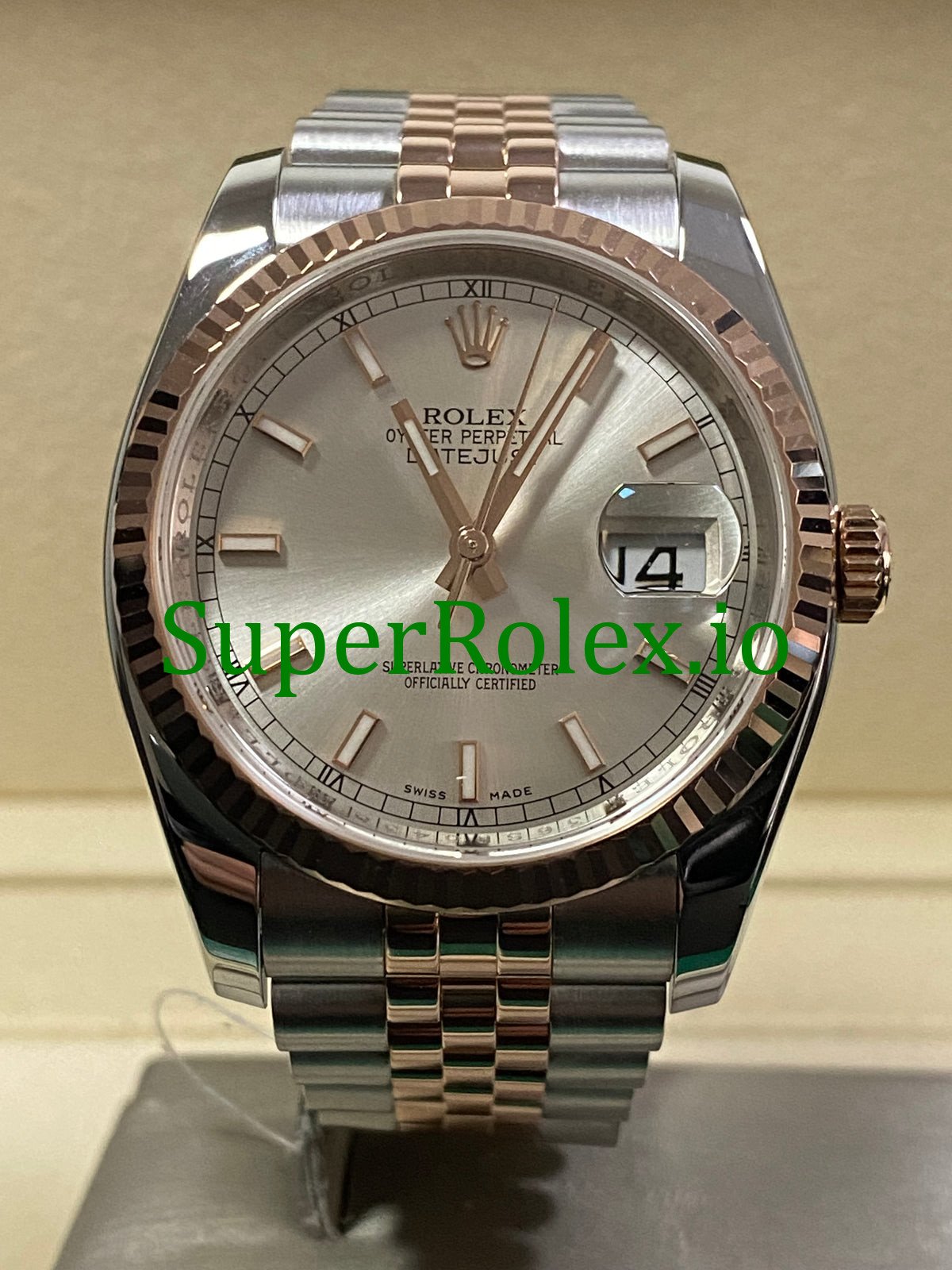 xq35wd1v-4102 Rolex Datejust 36 Steel and Everose Gold Sundust Dial Ref.116231 - Image 1
