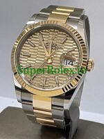 Rolex Datejust 36 Yellow Gold Golden Motif Dial Ref.126233 - Image 4