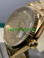 Rolex Day-Date 36MM Yellow Gold Diamond Dial Ref.18238 - Image 5
