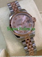 Rolex Lady-Datejust 26 Everose Gold and Steel Pink Roman Dial Ref.179171 - Image 4