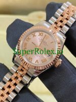 Rolex Lady-Datejust 26 Everose Gold and Steel Pink Roman Dial Ref.179171 - Image 3