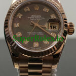 Rolex Lady-Datejust 26 Everose Gold Pearl Diamond Dial Ref.179175