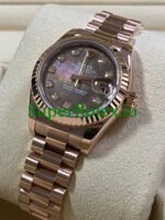 Rolex Lady-Datejust 26 Everose Gold Pearl Diamond Dial Ref.179175 - Image 5