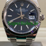 Rolex Datejust 36 Stainless Steel Bright Blue Fluted-Motif Dial Ref.126234