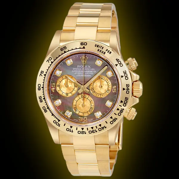 Black Mother of Pearl Dial, 18kt Yellow Gold, 40.0 mm, Men's Watch